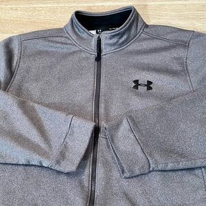 Under Armour Jacket Men’s XL Grey Full Zip Coldgear Performance Infrared Shield